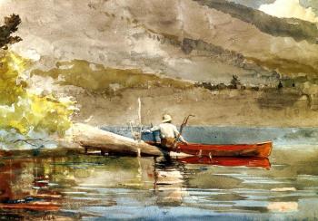 Winslow Homer : The Red Canoe III